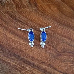 Native American Made Lapis Post Earrings BB-ERN-0043