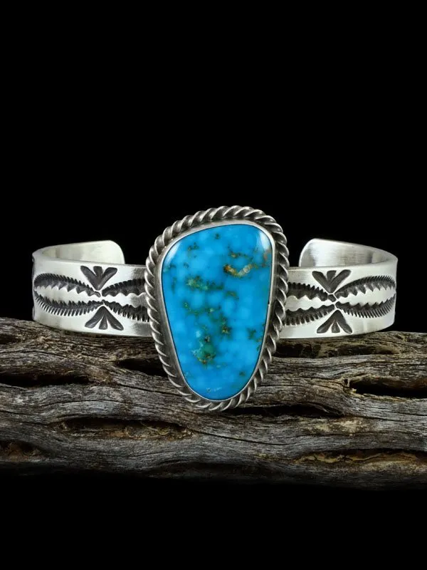 Navajo Turquoise Sterling Silver Cuff Bracelet