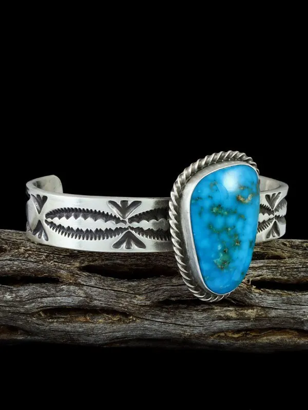 Navajo Turquoise Sterling Silver Cuff Bracelet