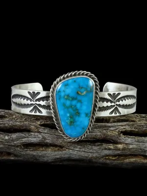 Navajo Turquoise Sterling Silver Cuff Bracelet