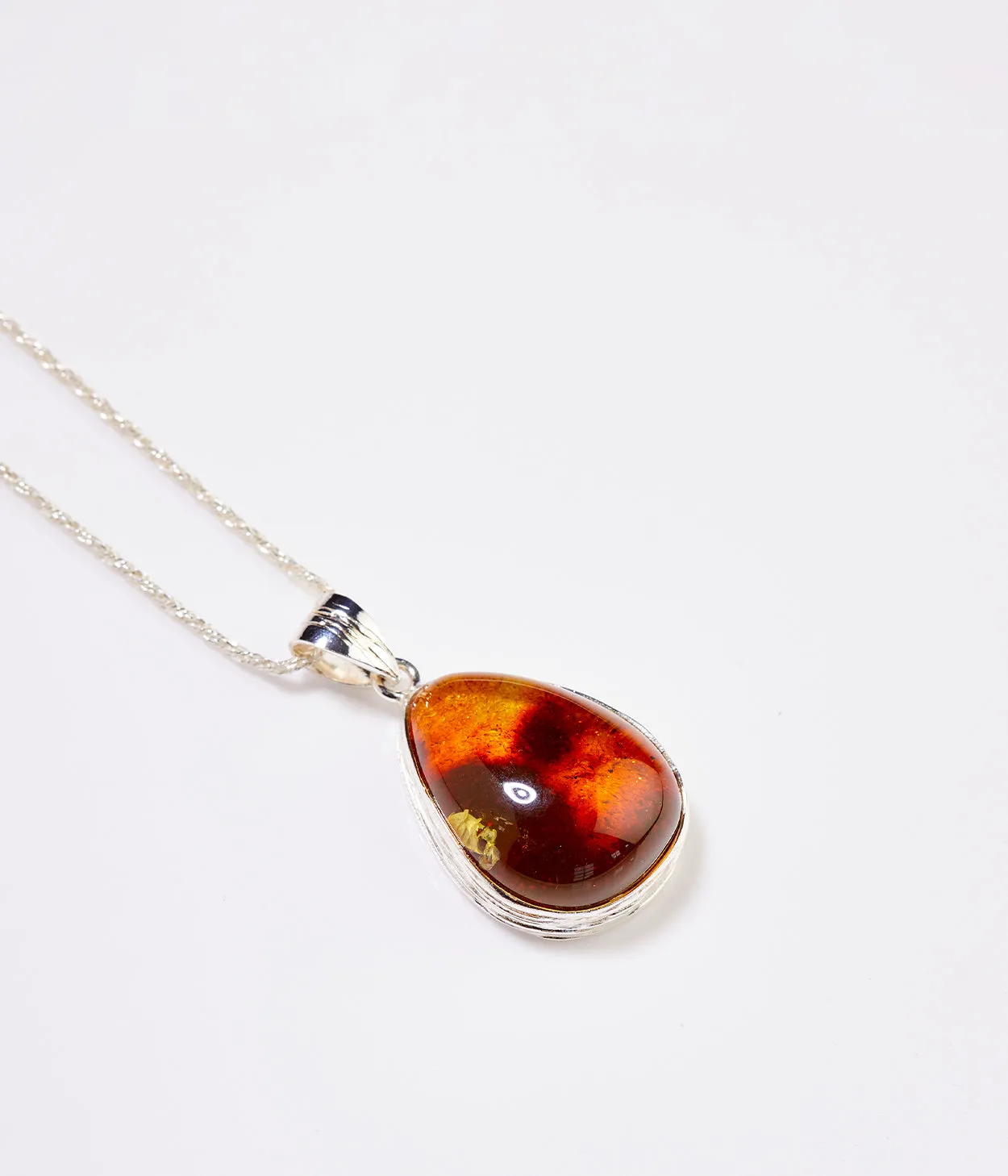 OOAK Autumn Glow Amber Pendant