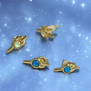Opal Galaxy Sterling Studs