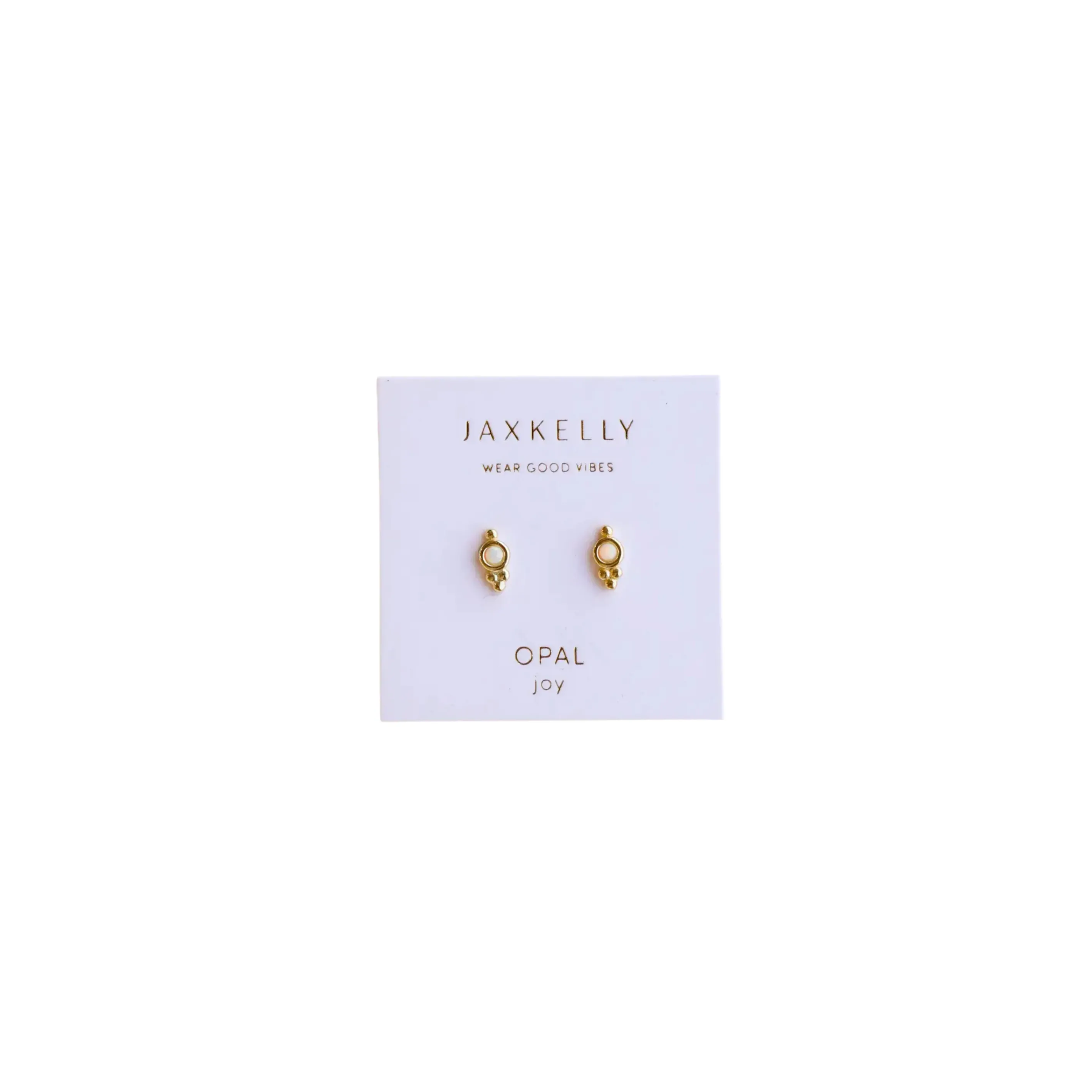Opal Tri Ball Stud Earrings