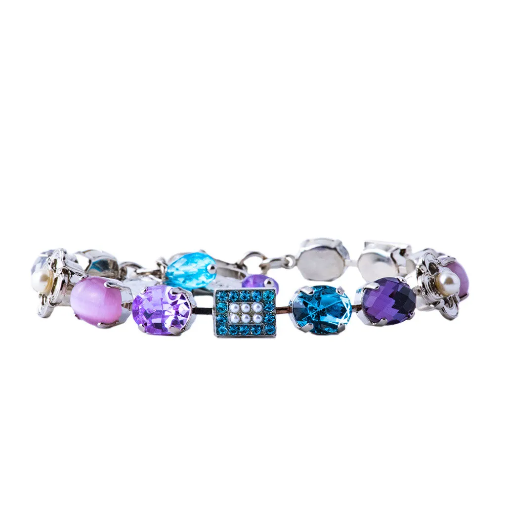 Oval and Square Cluster Bracelet in "Blue Moon" *Preorder*