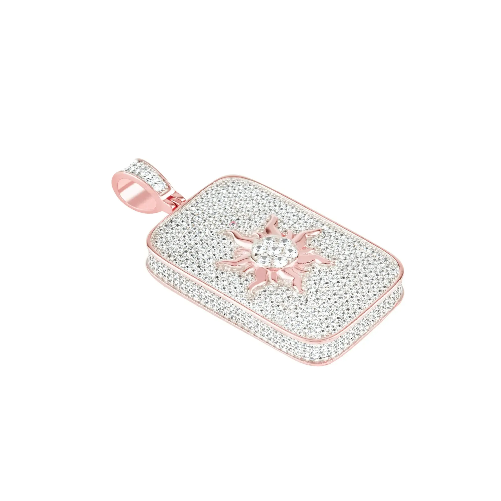 Radiant Dawn Zircon studded Rose Gold Locket