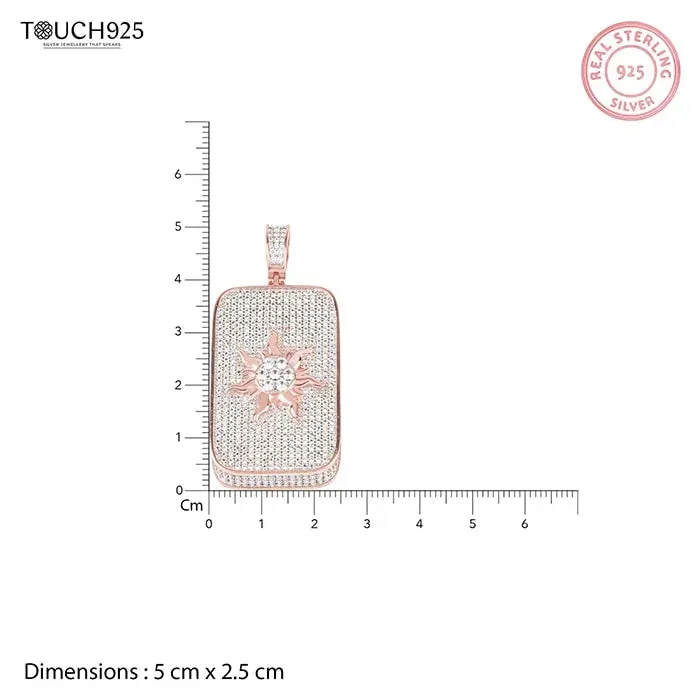Radiant Dawn Zircon studded Rose Gold Locket