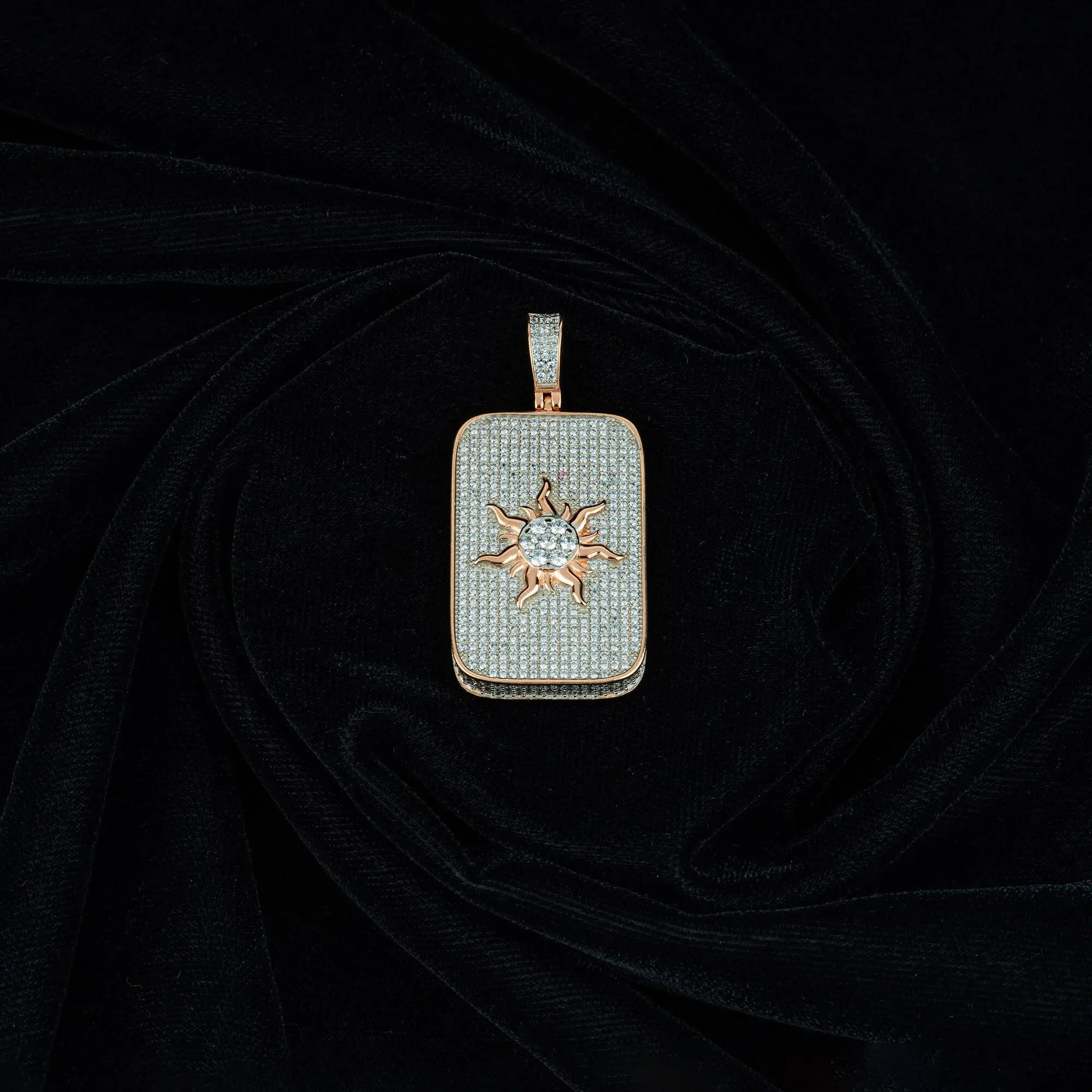 Radiant Dawn Zircon studded Rose Gold Locket