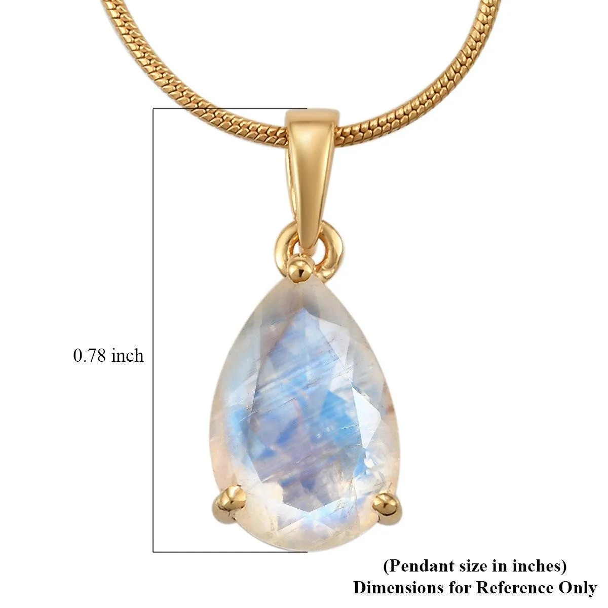 Rainbow Moonstone Pendant, Solitaire Pendant, June Birthstone Necklace, 925 Sterling Silver, Moonstone Gold Necklace, Gift for her