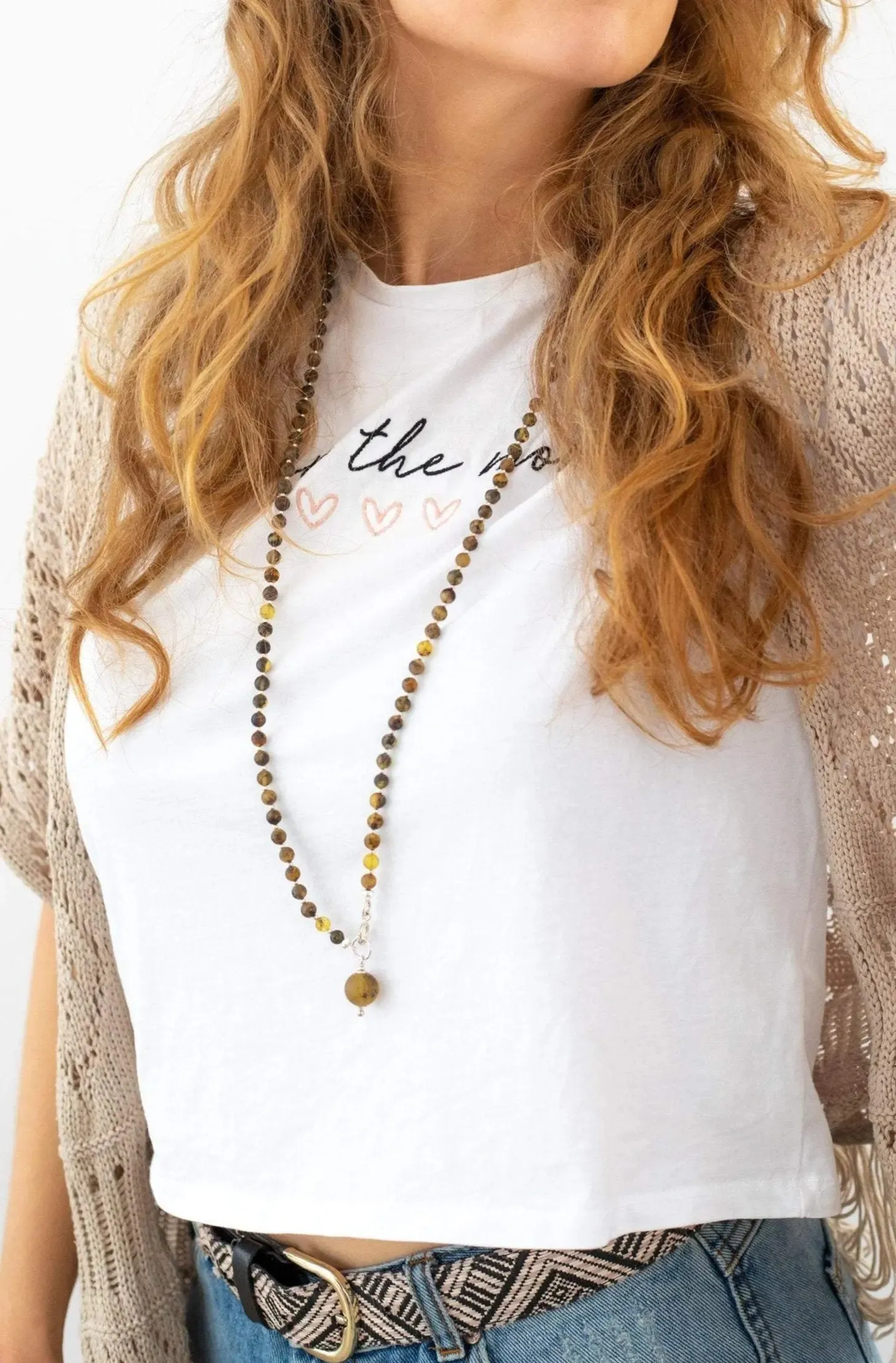 RAW Amber Sphere Bead Multi-Wear Accessory