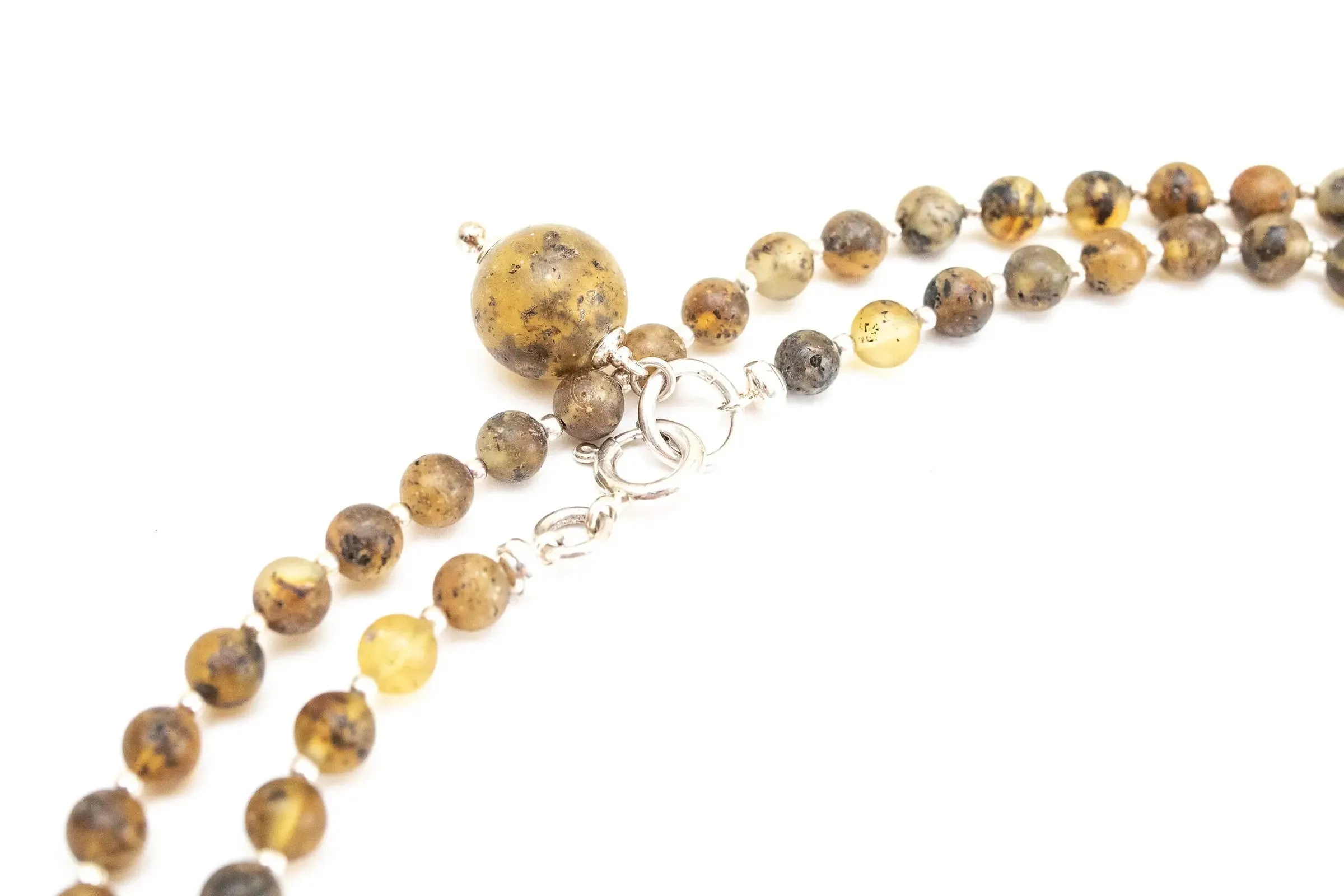 RAW Amber Sphere Bead Multi-Wear Accessory