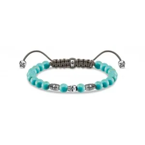 Rebel At Heart Turquoise Skulls Bracelet A1945-504-17-L22V