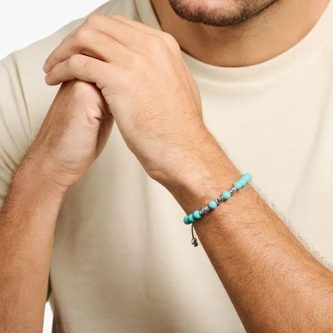 Rebel At Heart Turquoise Skulls Bracelet A1945-504-17-L22V