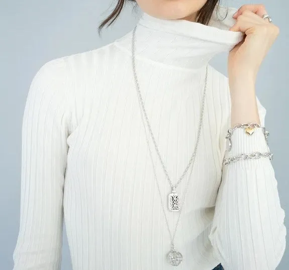 Rectangular Gate Locket with Sapphires