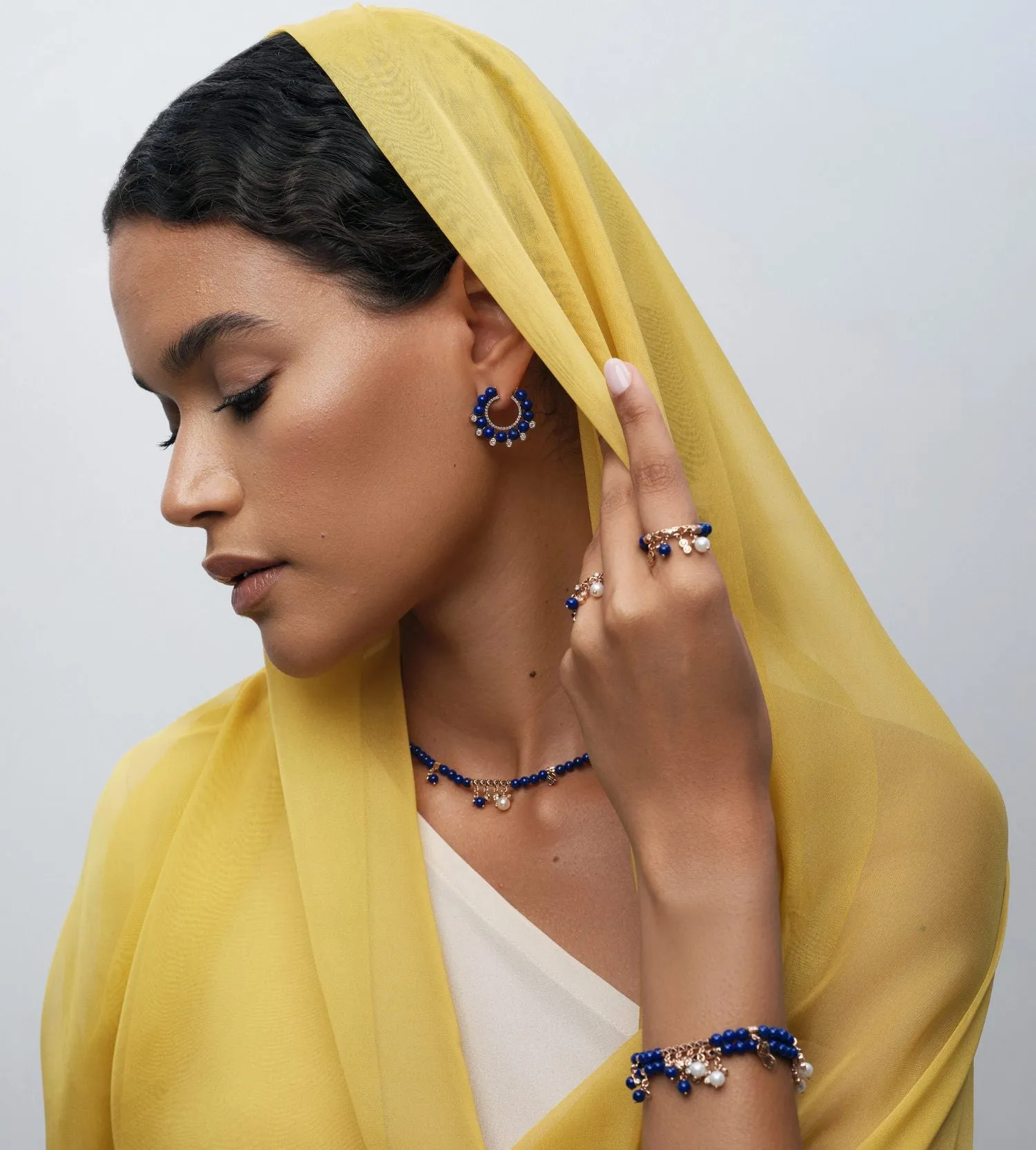 Revolve lapis earrings