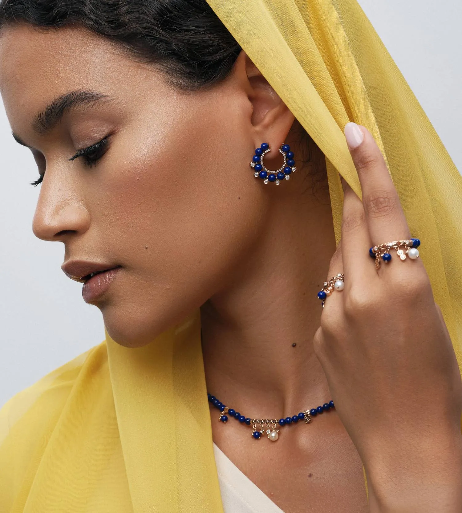 Revolve lapis earrings