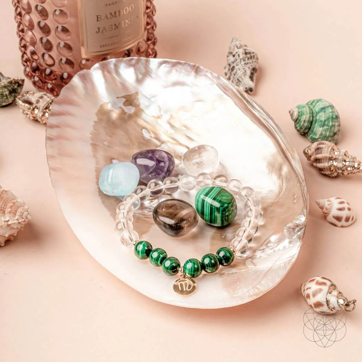 Scorpio Bracelet and Crystals Set