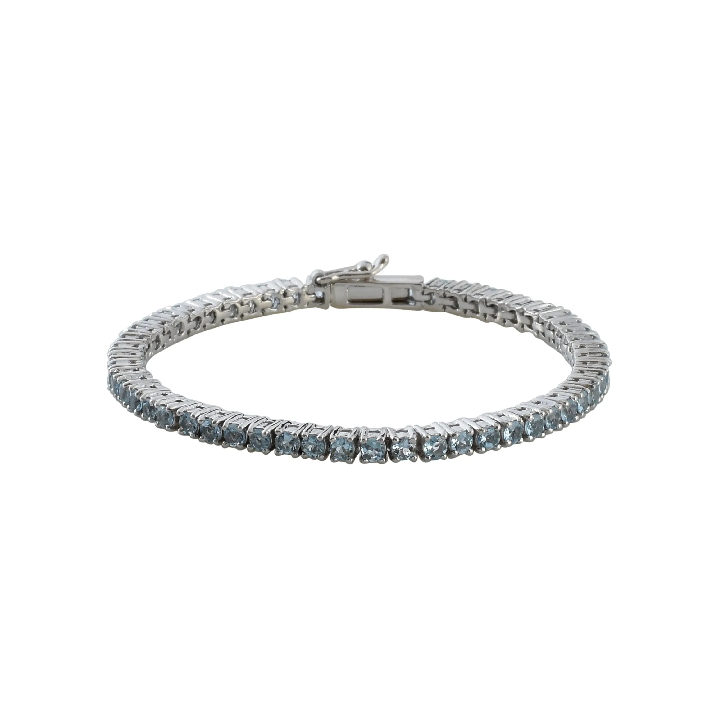Shimmer Aquamarine Tennis Bracelet