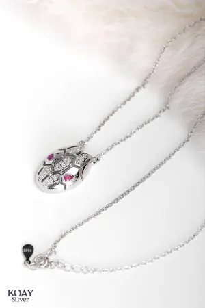 Snake Red Eye Necklace