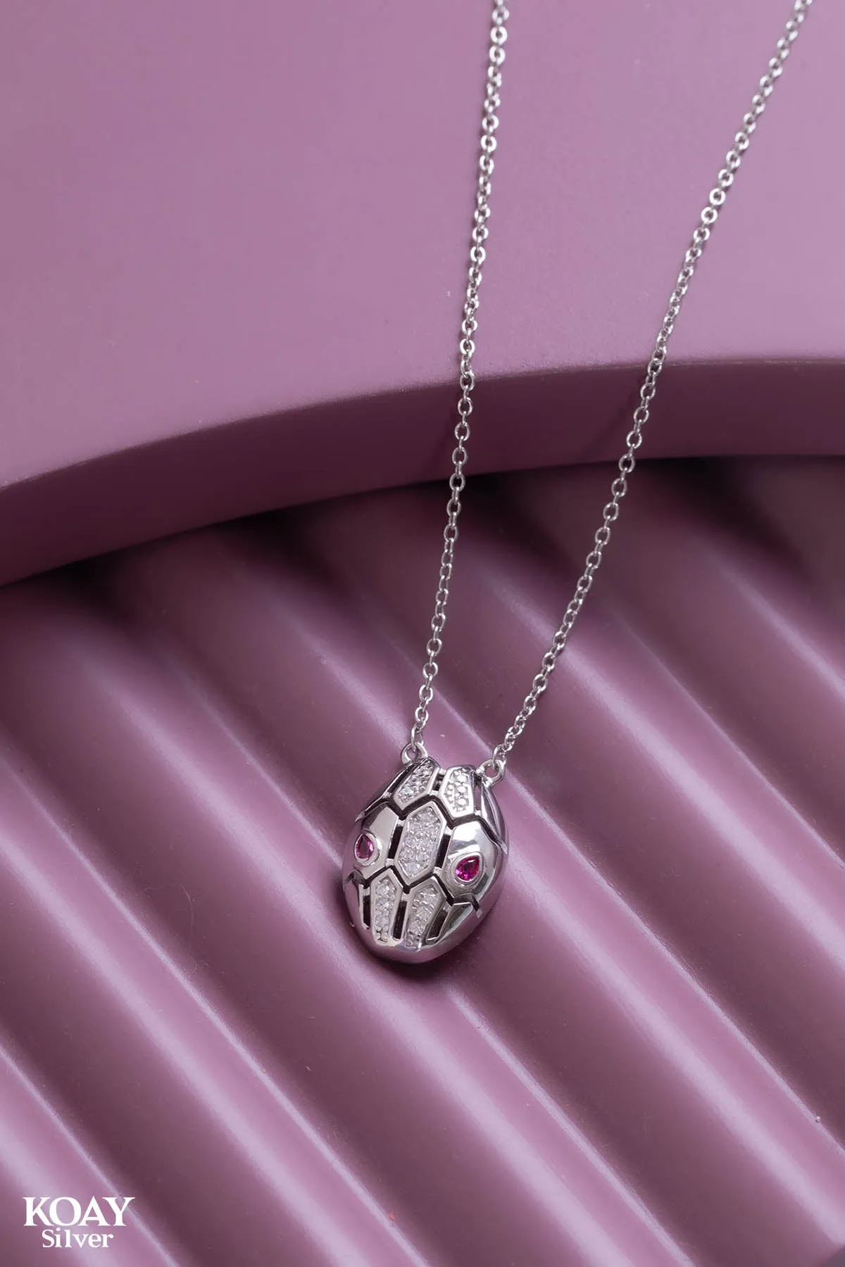 Snake Red Eye Necklace