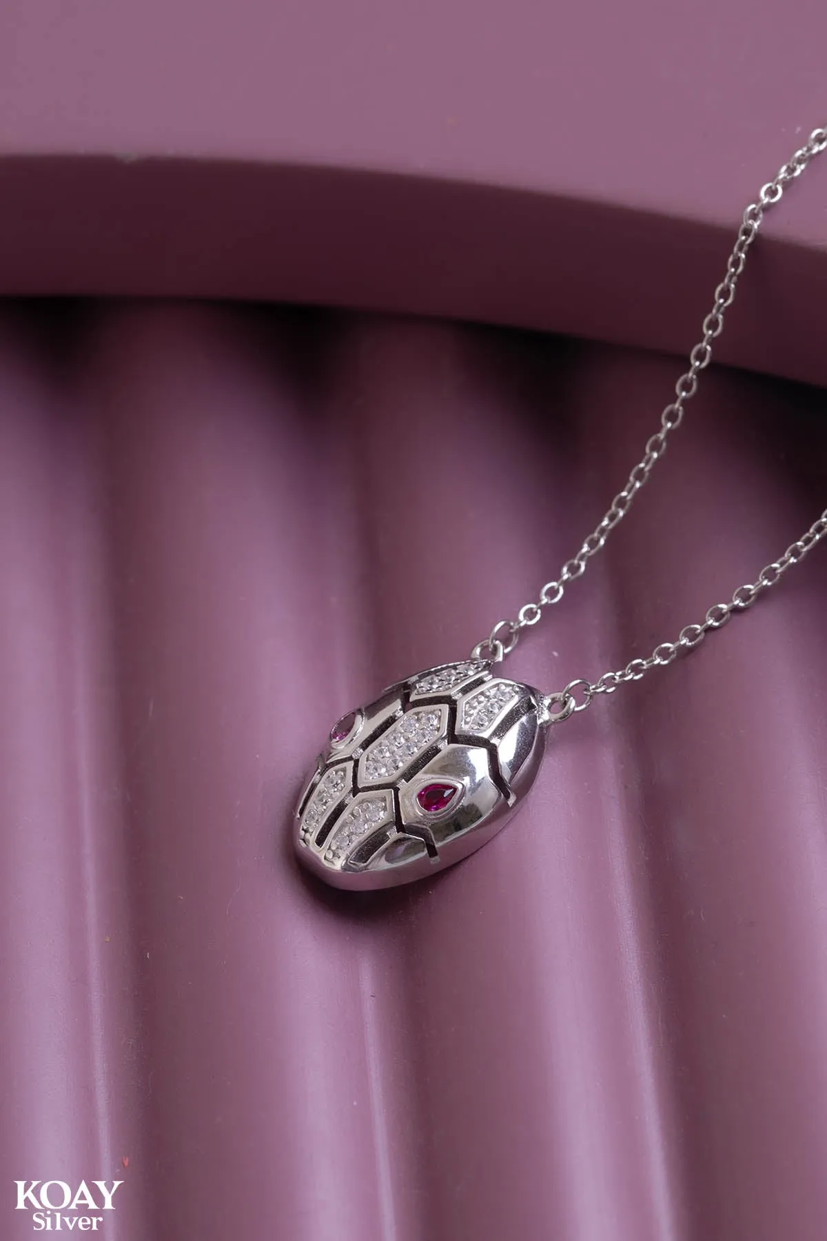 Snake Red Eye Necklace