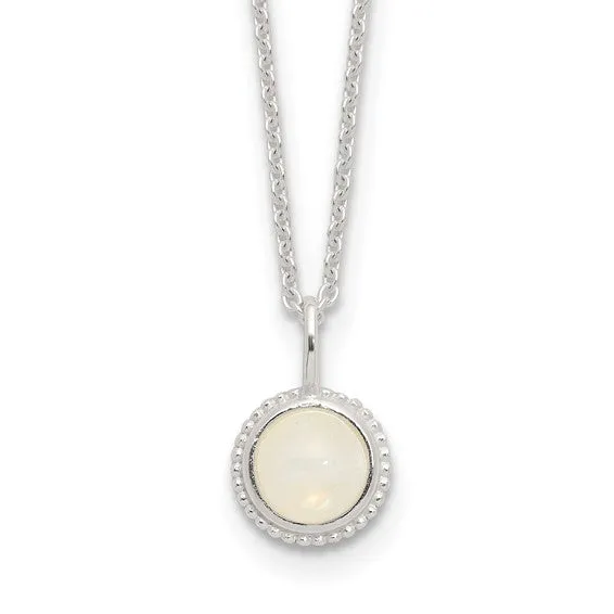 Sterling Silver Moonstone Necklace