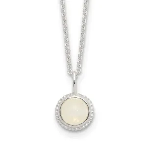 Sterling Silver Moonstone Necklace