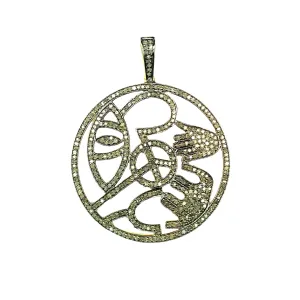 Symbol of Faith Diamond Round Pendant