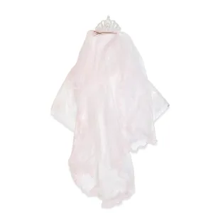 Tiara Hair Clip w/ Veil