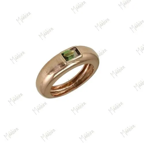 Tourmaline Band Ring Size 7.5