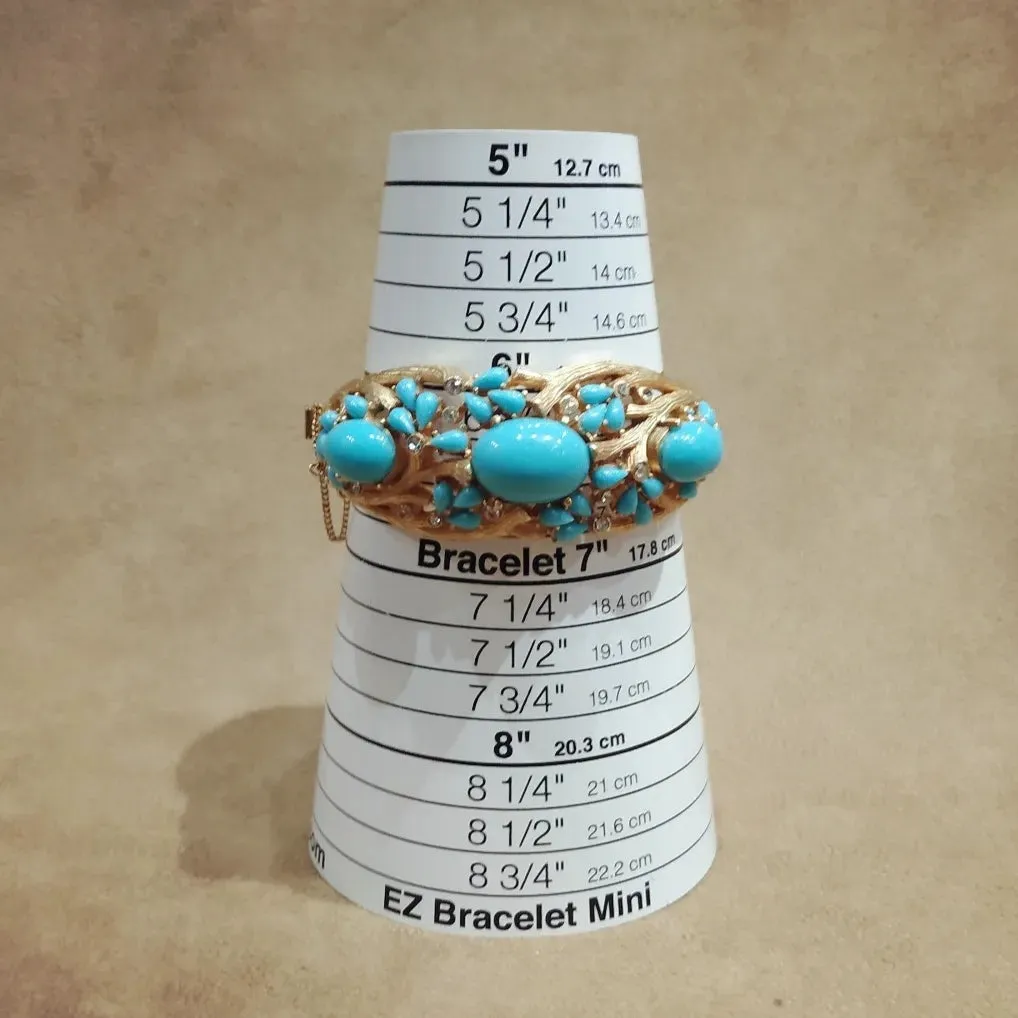 Trifari Turquoise Jewels of India bangle