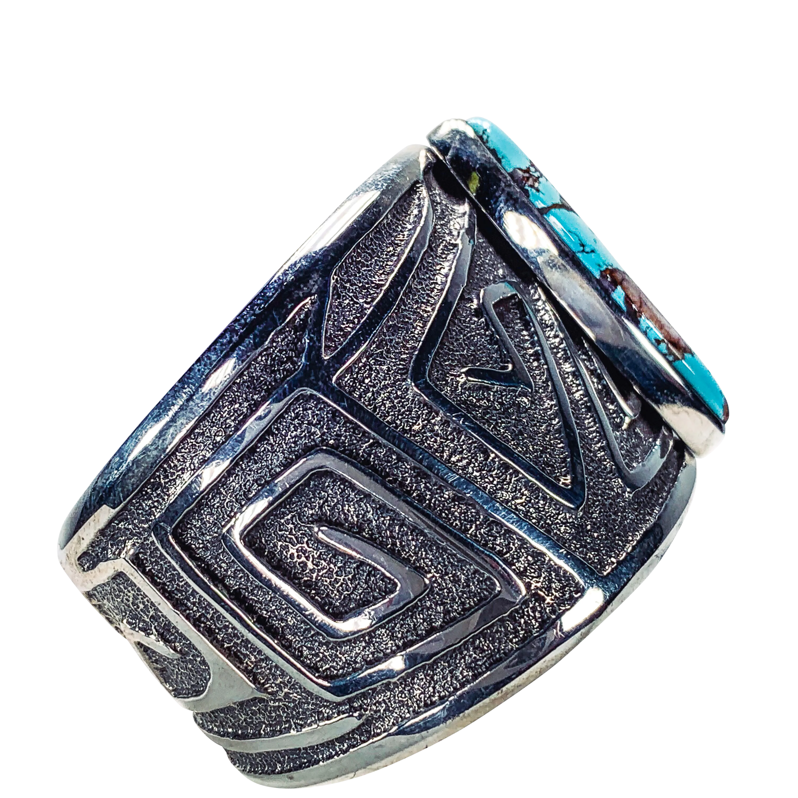 Tufa Cast Boulder Turquoise Cuff  | Monty Claw