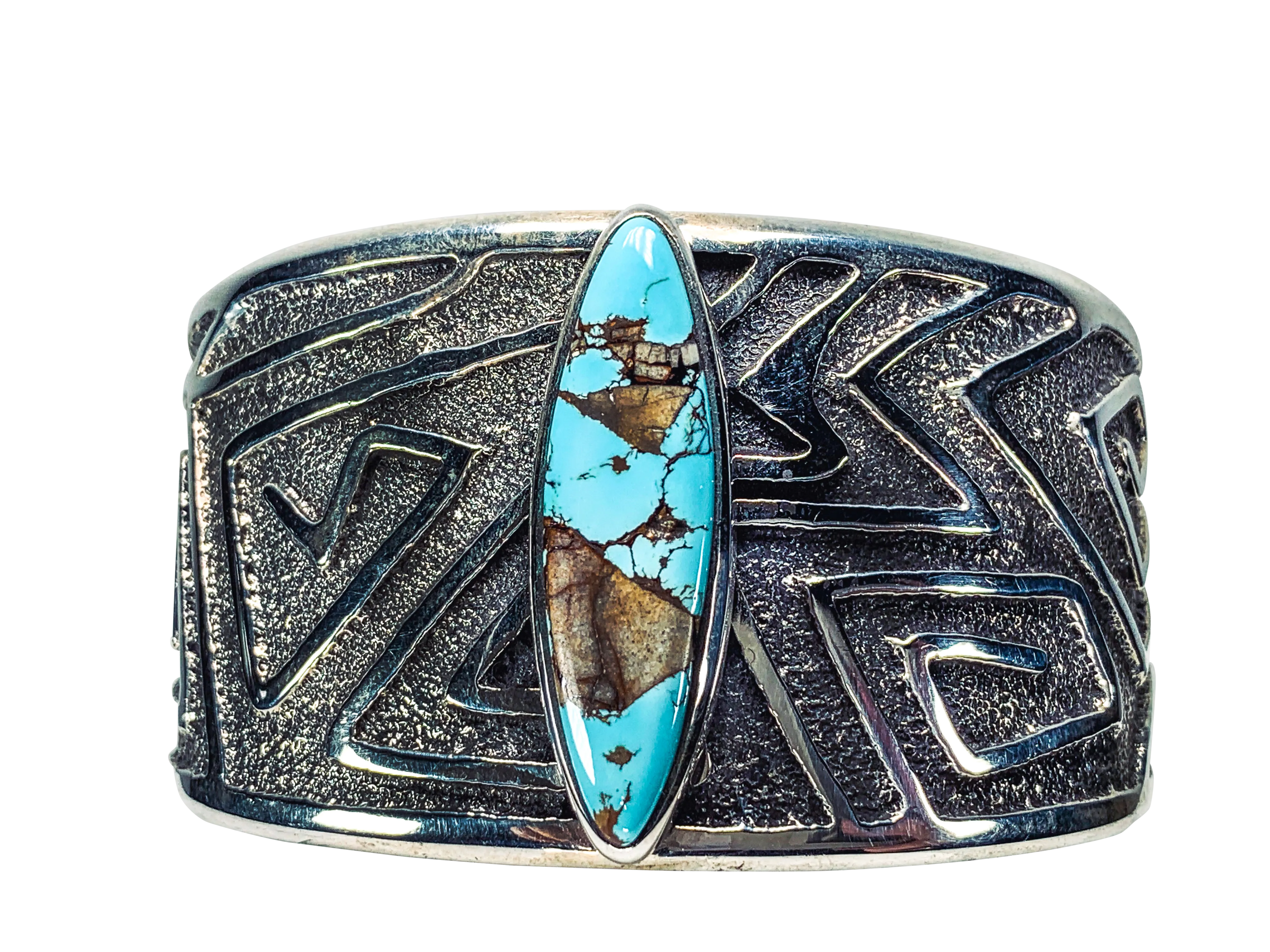 Tufa Cast Boulder Turquoise Cuff  | Monty Claw