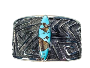 Tufa Cast Boulder Turquoise Cuff  | Monty Claw