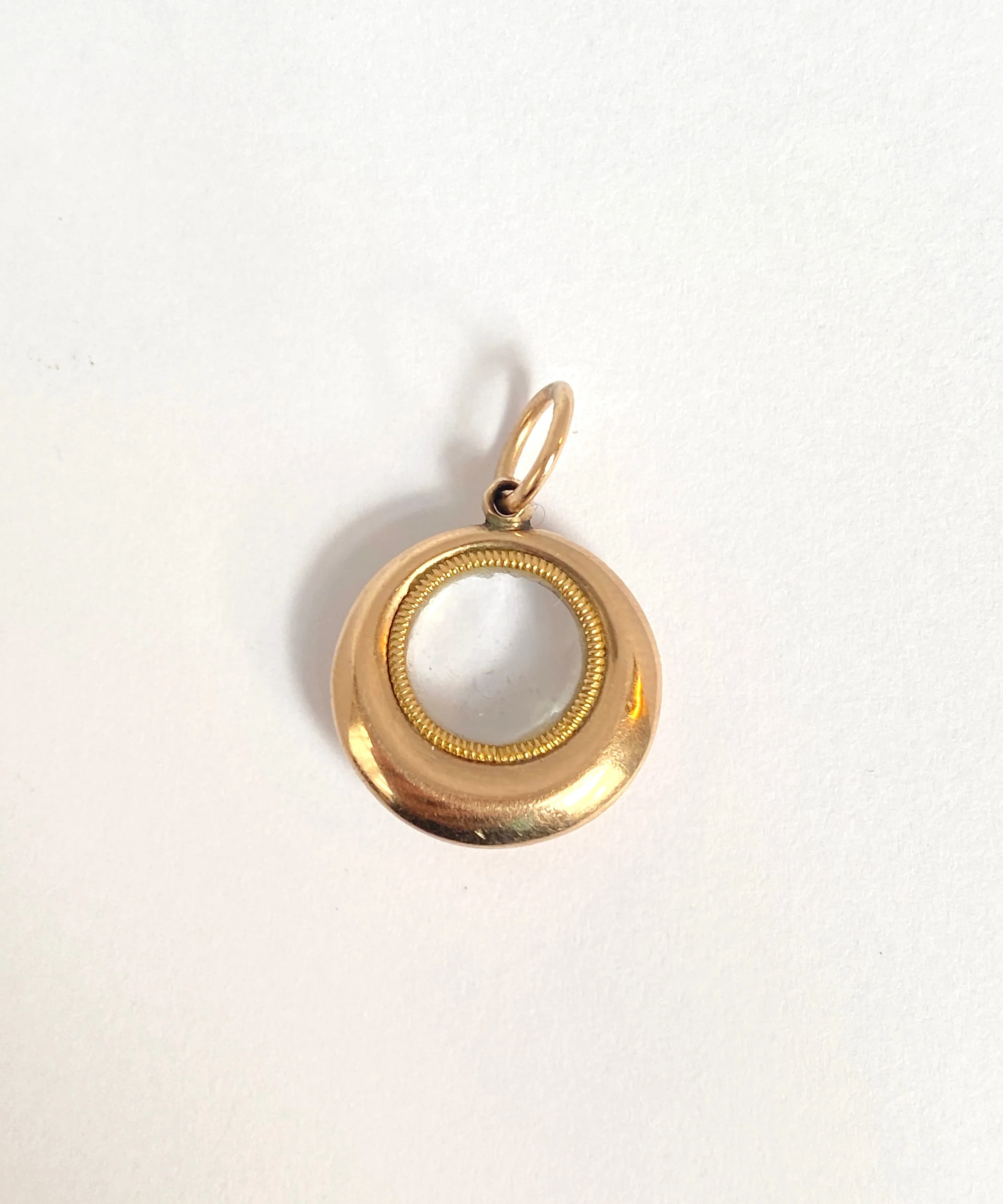 Unusual, Vintage, 9ct Rose Gold, Round Photo Locket