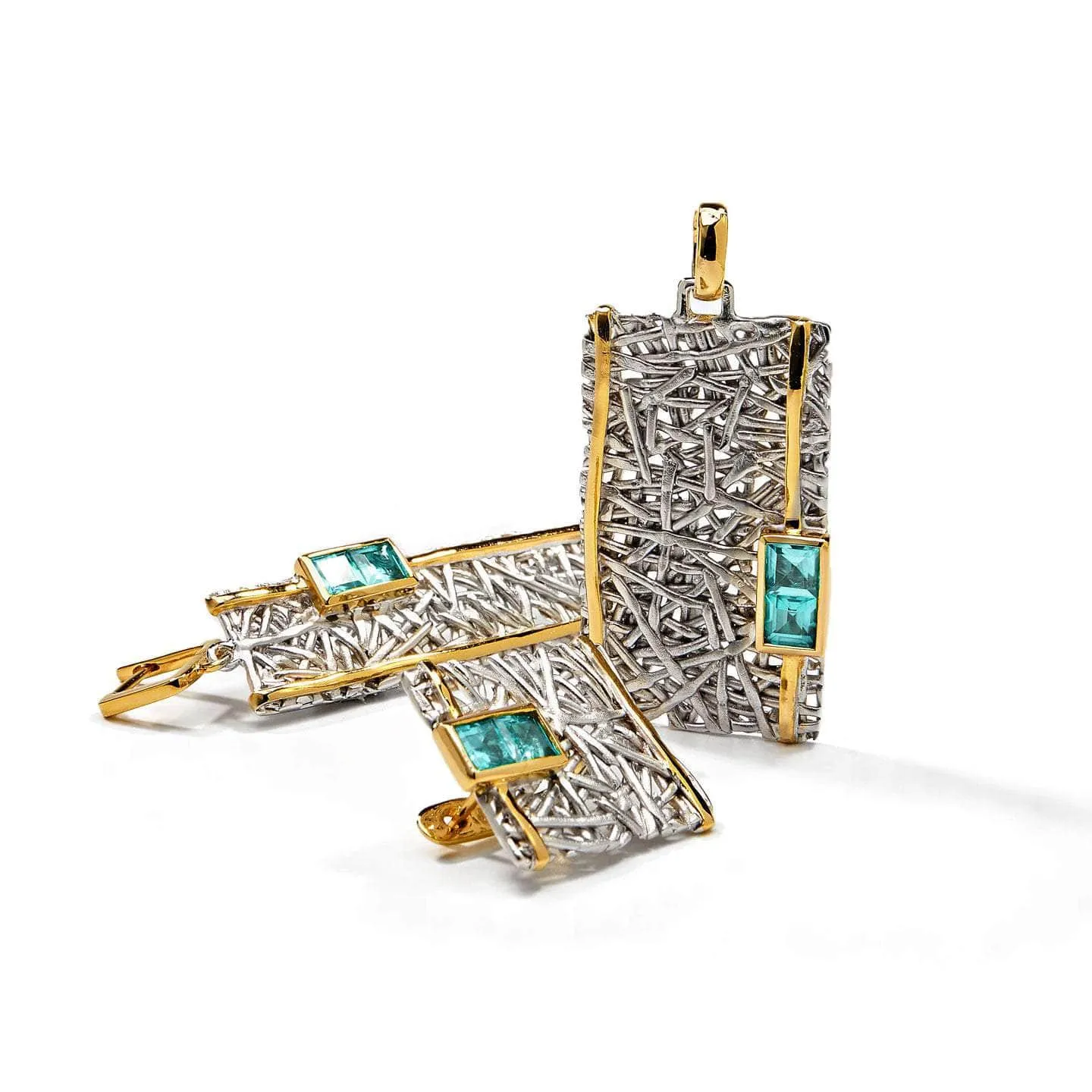 Verina Blue Topaz Earrings