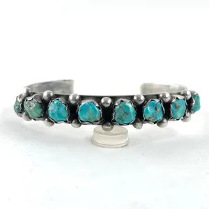 Vintage Eight Carved Turquoise Stones