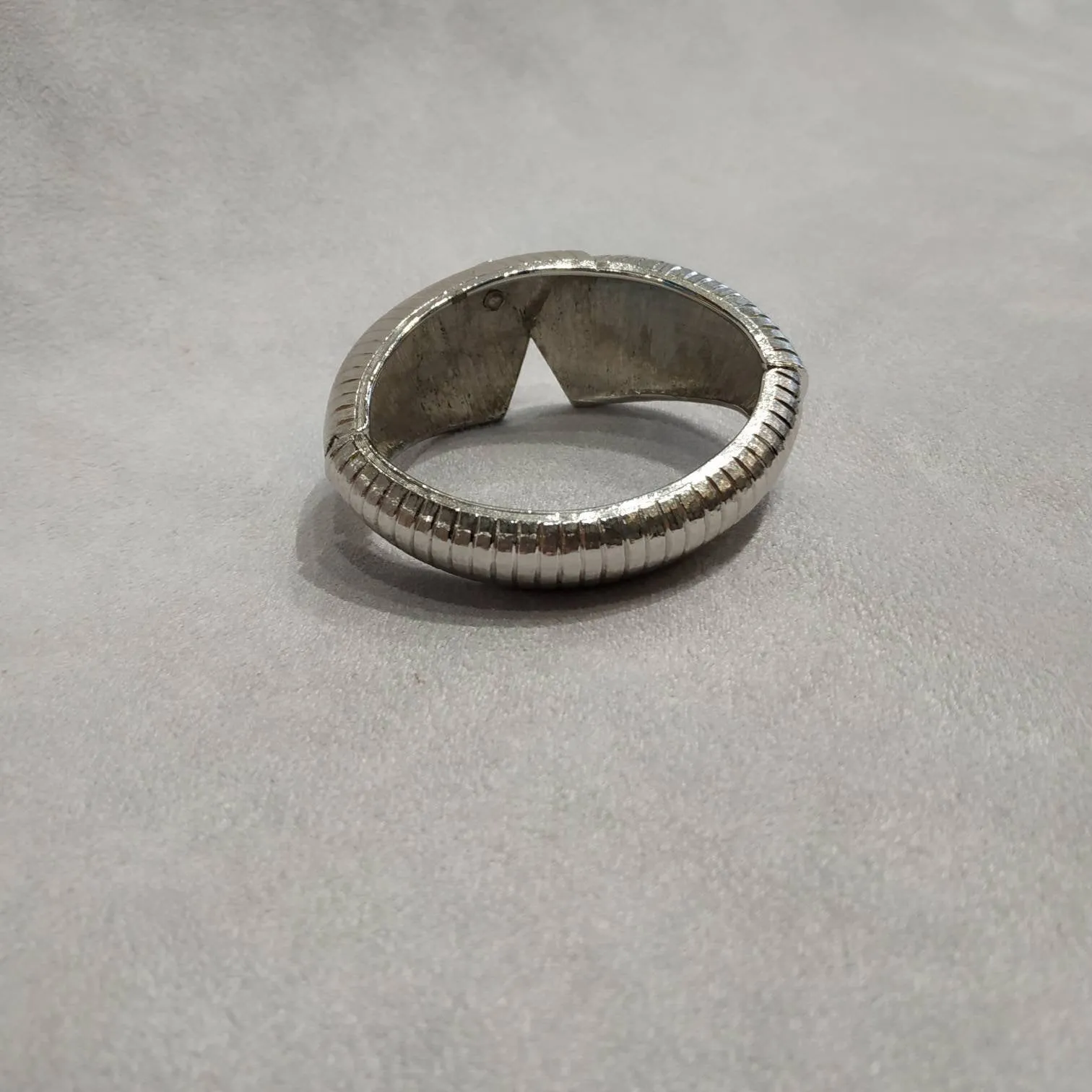 Vintage silver clamper bracelet by Monet