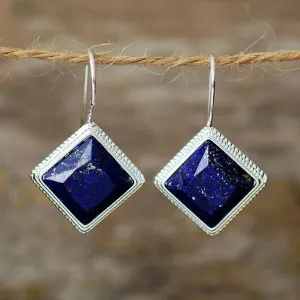 'Wanala' Lapis Lazuli Drop Earrings