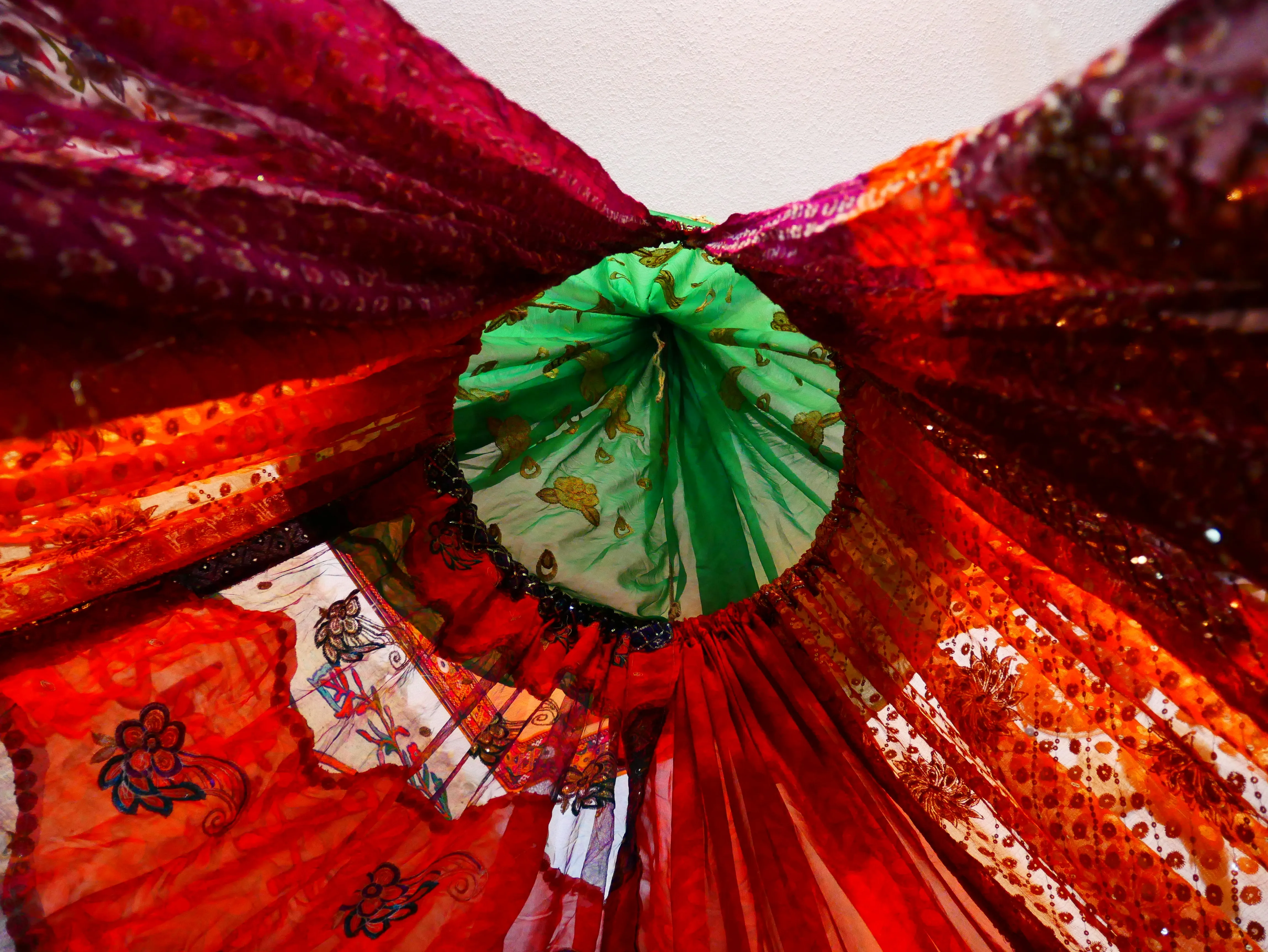 Wedding Saree canopy - Boho Hanging Tent- bed canopy  | bohemian wedding backdrop - Hippie decor - floor seating area | meditation room - Shanti baldachin