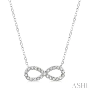 White Gold Infinity Necklace
