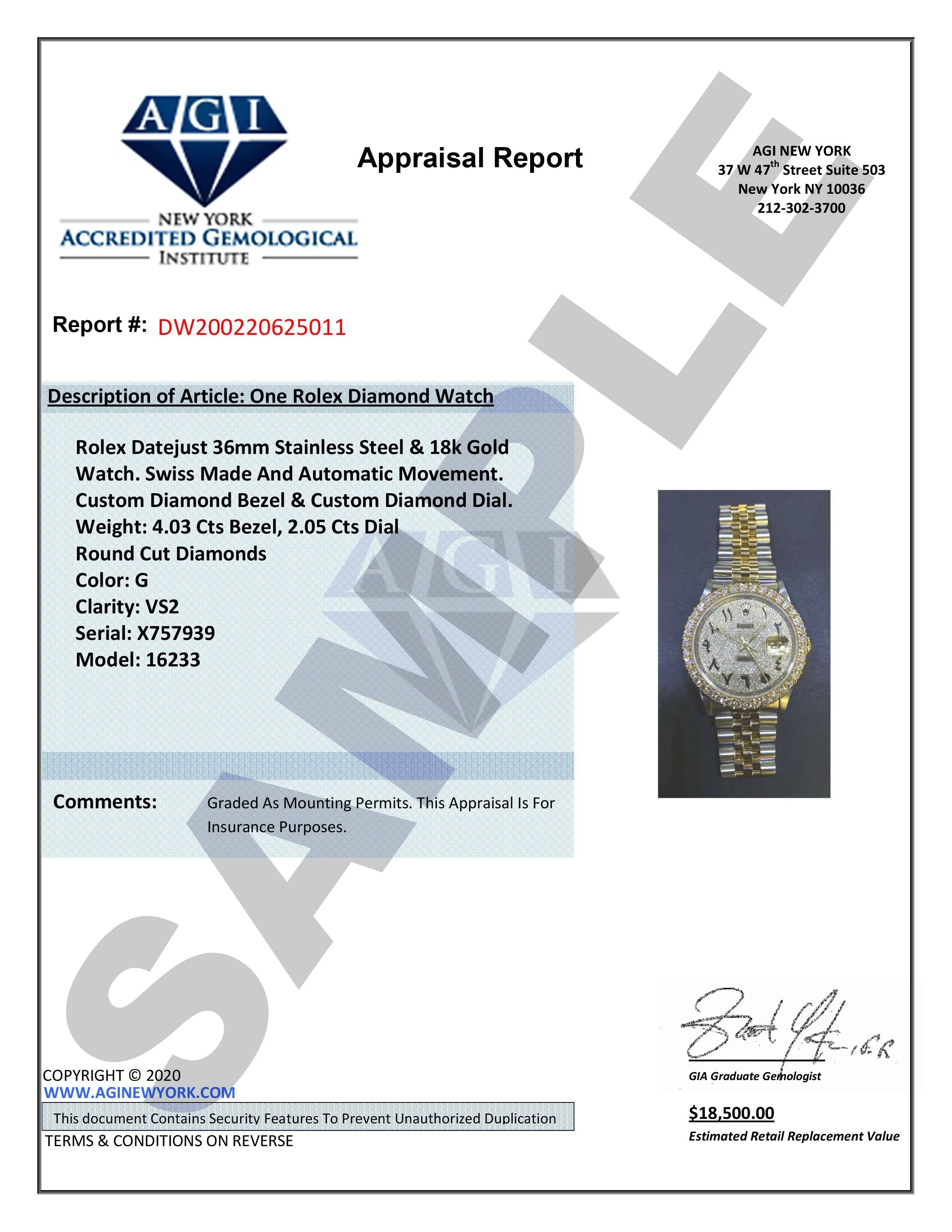 Womens Rolex Datejust II Watch | 41 MM | Aquamarine Mother of Pearl Dial | Two Row | Oyster Band